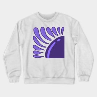 purple flower Crewneck Sweatshirt